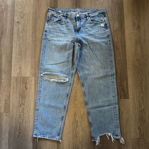 American Eagle Outfitters Light Blue Straight Leg Jeans